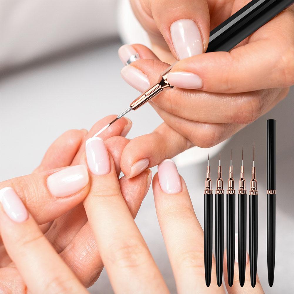5PCS Nail Art Liner Brush Set  - Brush Bristle Set review and price