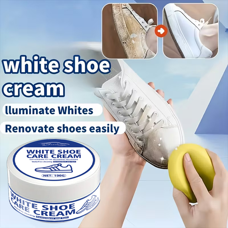 White Sneaker Care Cream with  - Sneaker Care Whitener review and price
