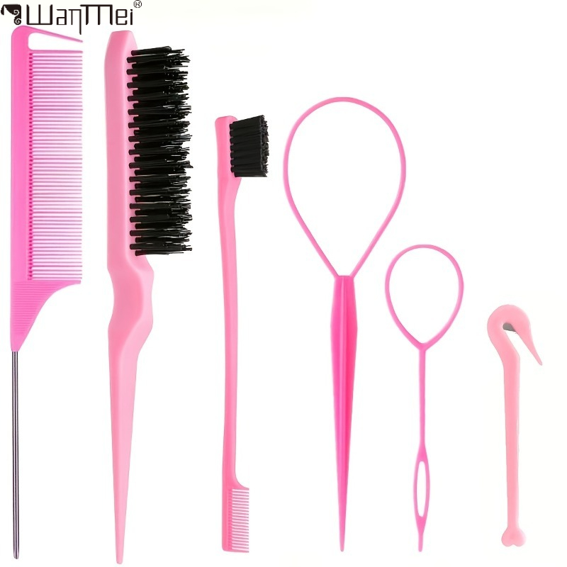 6Pcs Professional Hair Styling - Brush Bristle Set review and price