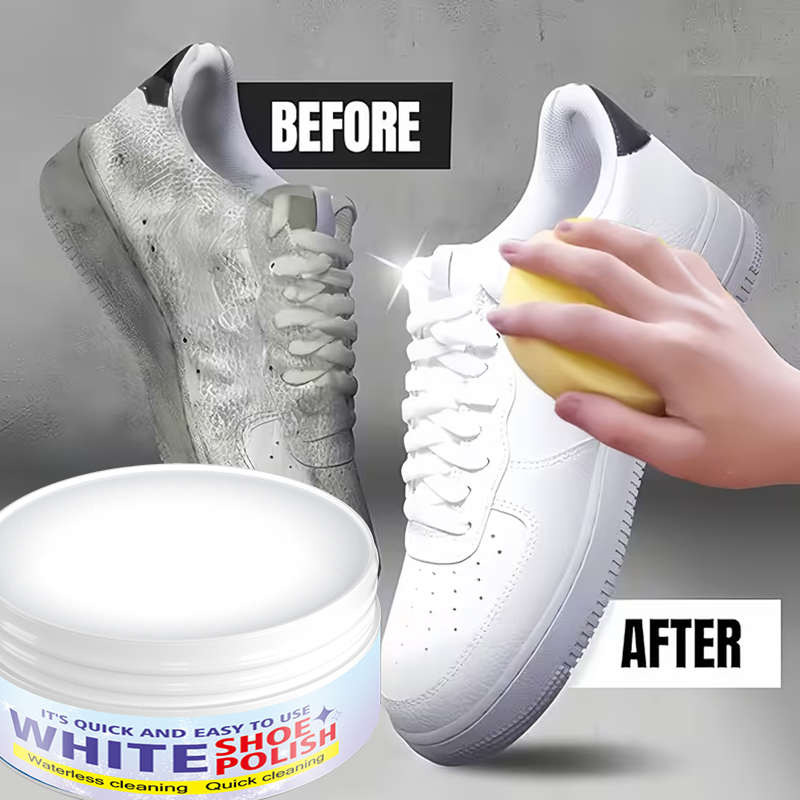 White Shoe Care Cream, Polishi - Sneaker Care Whitener review and price