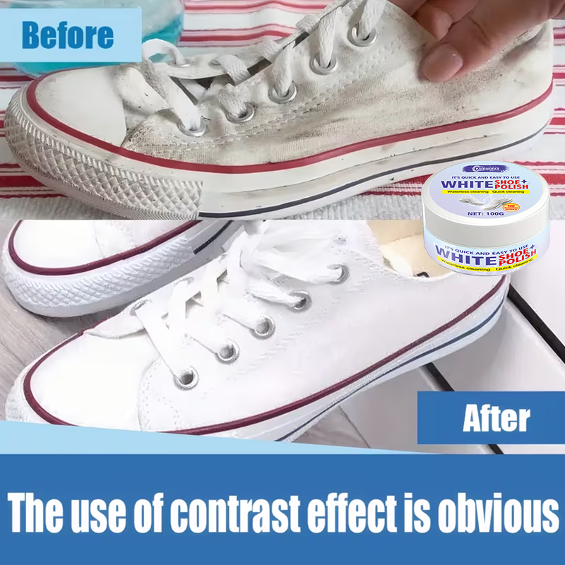 White Shoe Care Cream, Polishi - Sneaker Care Whitener review and price