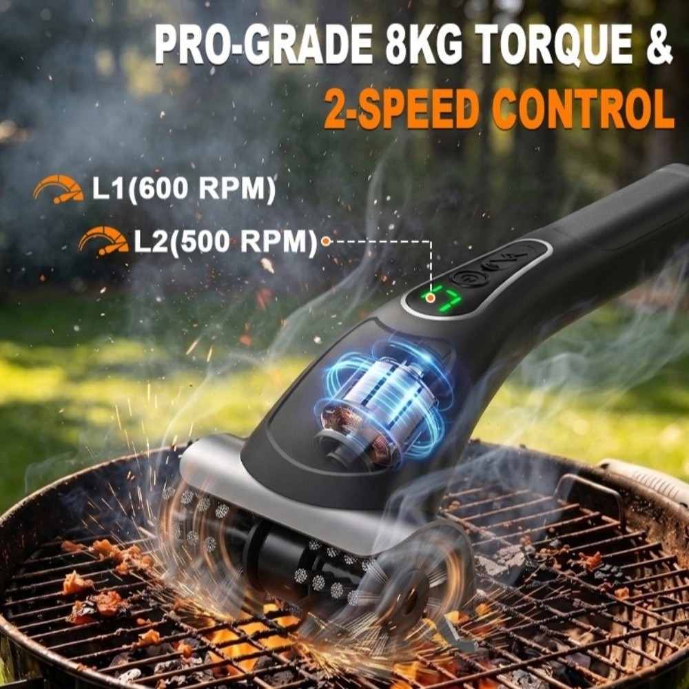 2-Speed Settings Electric Gril - Brush Bristle Set review and price