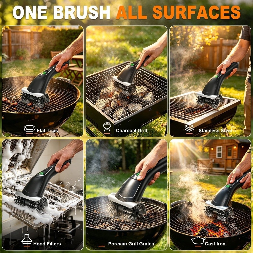 2-Speed Settings Electric Gril - Brush Bristle Set review and price